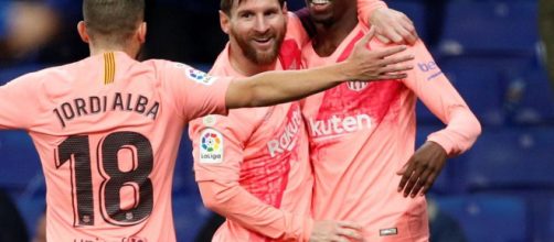 Actuaci&oacute;n estelar de Lionel Messi, dos goles y puntero con el Barcelona