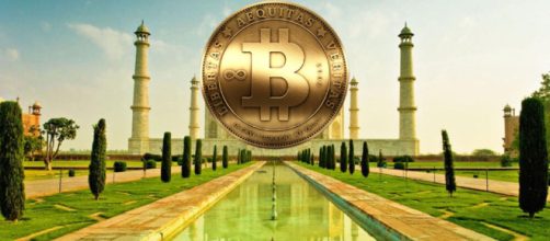 A depiction of bitcoin over the Taj Mahal. [Image credit: Alican Kocalık via Flickr]