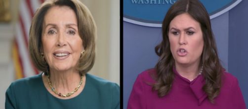 Sarah Sanders se burl&oacute; al decirle a Nancy Pelosi que 'sonriera mucho m&aacute;s'