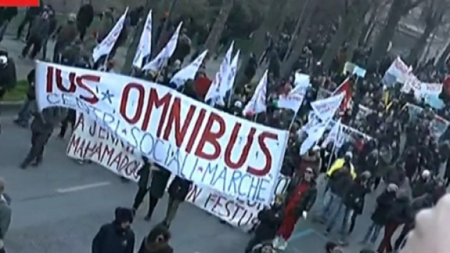 Corteo antifascista e antirazziale di Macerata.