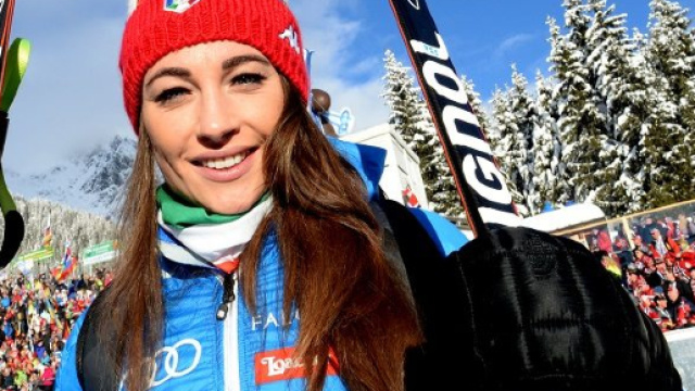 Dorotea Wierer prima della gara