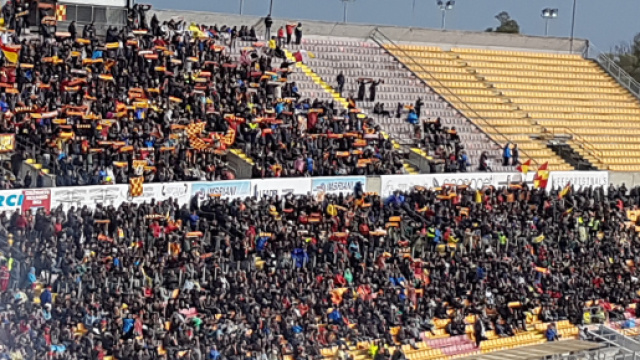 Sugli apalti durante Bisceglie- Lecce c'era De Picciotto.