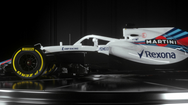 Vista laterale della Fw41 2018