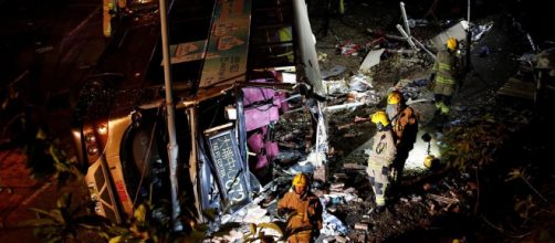 Fatal accidente de un autob&uacute;s de dos pisos