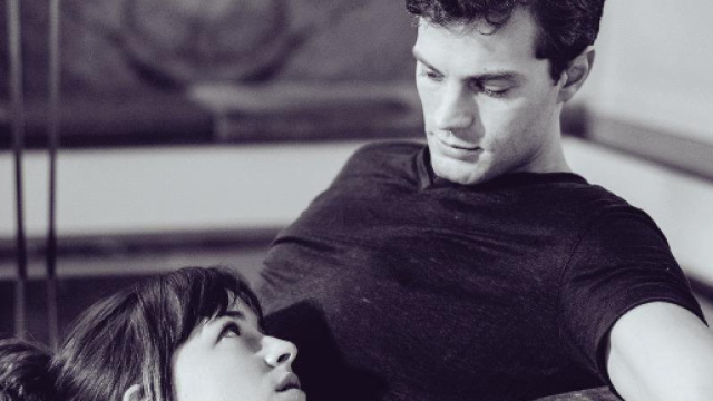 I protagonisti del film, Anastasia e Christian