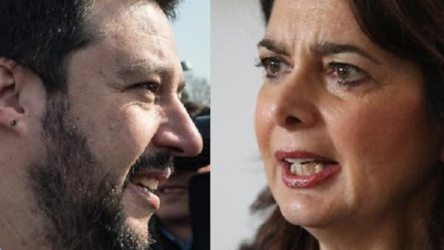 Salvini contro Boldrini in Tv su La7