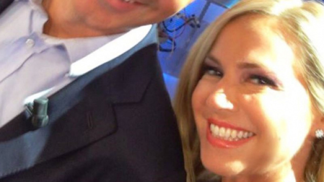 Federica Panicucci con Francesco Vecchi a Mattino Cinque