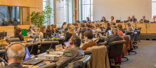 The United Nations Committee on the Rights of the Child meeting about human rights concerns for children