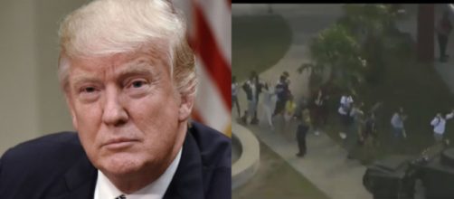 Donald Trump on school shooting, via Twitter