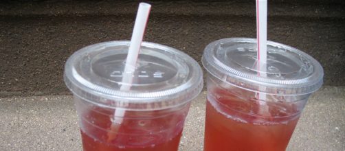 White Zinfandel in plastic cups (Image credit &ndash; Kyriaki, Wikimedia Commons)