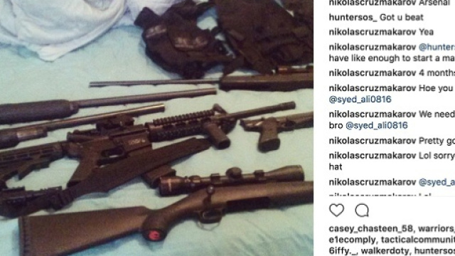 Dalle foto del profilo Instagram di nicolas Cruz