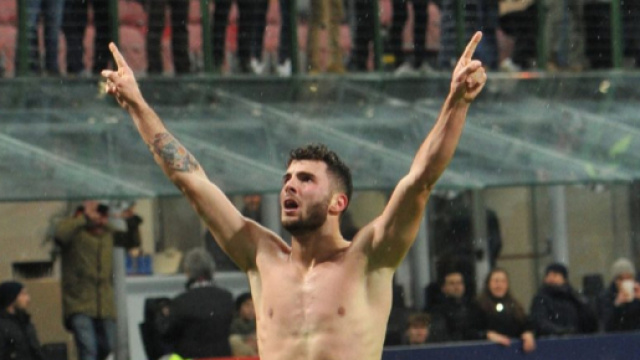 Patrick Cutrone esultanza dopo derby