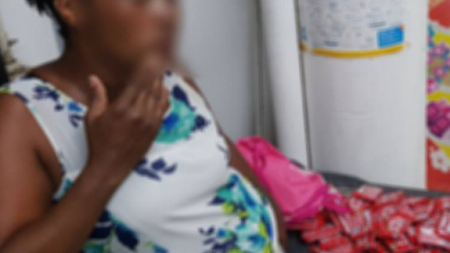 La 38enne al momento dell'arresto