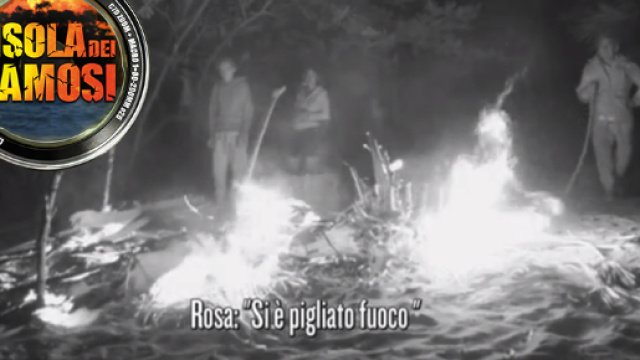 Incendio Isola dei famosi 2018