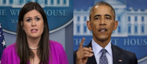 Sarah Sanders, Barack Obama, via Twitter
