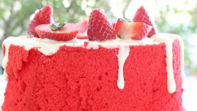 Chiffon Cake di San Valentino red passion