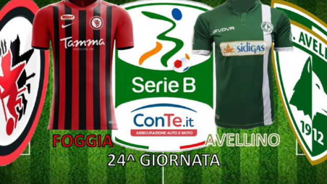 Foggia e Avellino si sfideranno allo "Zaccheria" nella 24^ giornata di Serie B ConTe.it