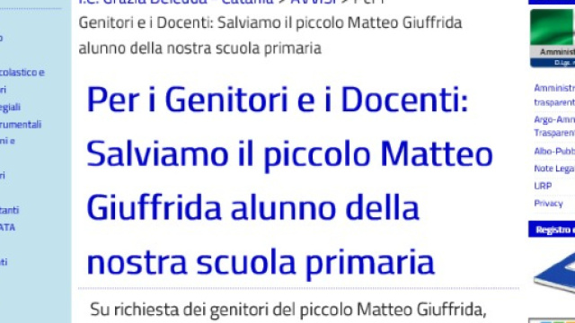 Matteo spera in un donatore compatibile per guarire dalla leucemia