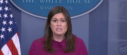 Sarah Huckabee Sanders at the White House, via Twitter