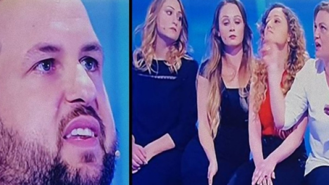 Francesco, Antonella ed i genitori di lei dopo C'&egrave; Posta per Te.