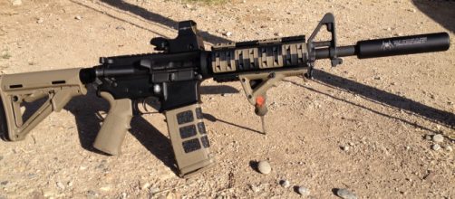 AR-15 modified for civilian use. Photo courtesy of Wikimedia Commons