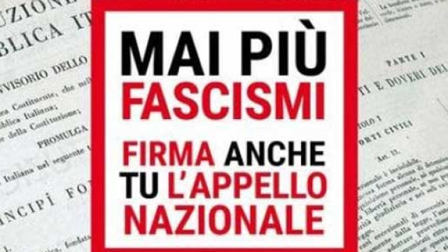 Mai pi&ugrave; fascismi, lo slogan della manifestazione di Roma del 24 febbraio