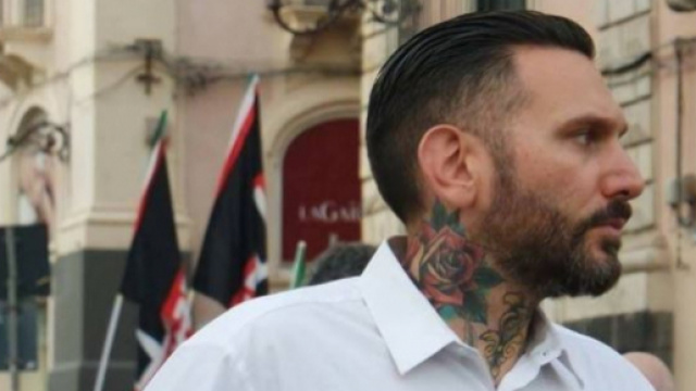 Massimo Ursino, responsabile provinciale di Forza Nuova a Palermo