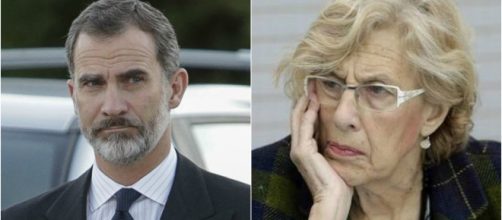 Felipe VI y Manuela Carmena en imagen