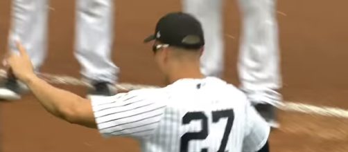 Giancarlo Stanton joins the New York Yankees. - [MLB / YouTube screencap]