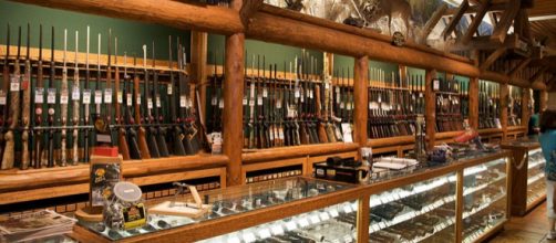 Supermarket with guns. - [Image credit &ndash; Marcin Wichary, Wikimedia Commons]