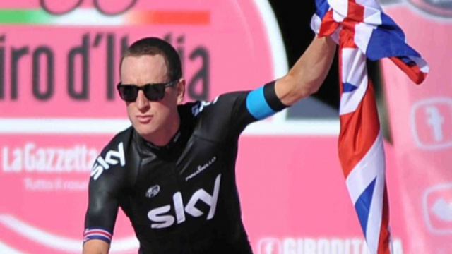Bradley Wiggins con la maglia del Team Sky