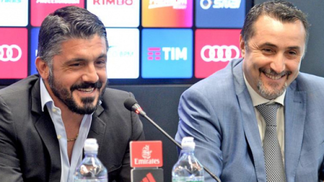 Gattuso e Mirabelli sorridenti