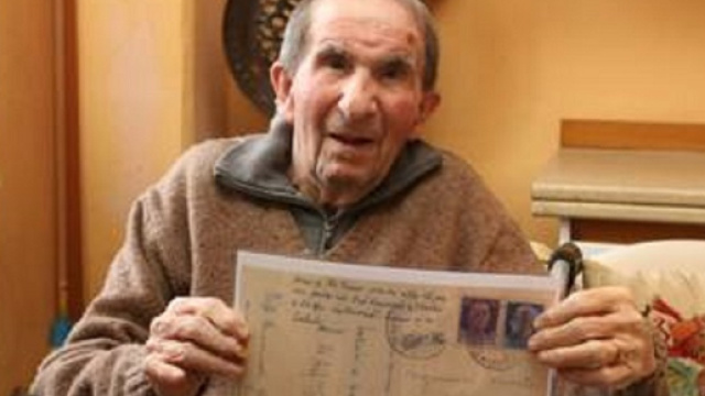 Bruno Bergamaschi ha ricevuto la cartolina scritta nel 1944 (via Google)