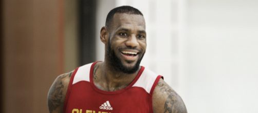 LeBron James in practice. (Image Credits: [NBA Through the Lens/Youtube])