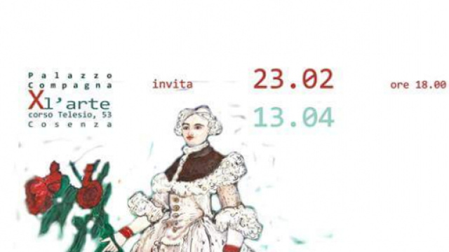 Locandina dell'inaugurazione della mostra della Giannotta