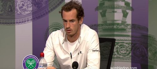 Andy Murray during a press conference at Wimbledon/ Photo: screenshot via Wimbledon official channel on YouTube