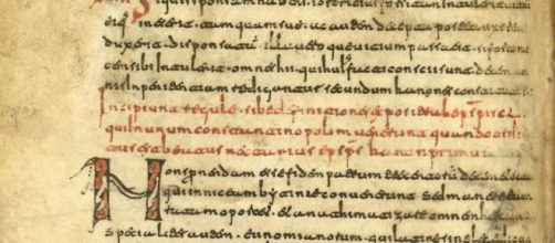 Fragmenta canonica, f. 15 v. (siglos viii-ix).