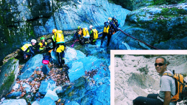 Giovanni Antonio Manca, nella foto piccola in basso a destra, &egrave; stato ritrovato dagli uomini del Soccorso alpino.