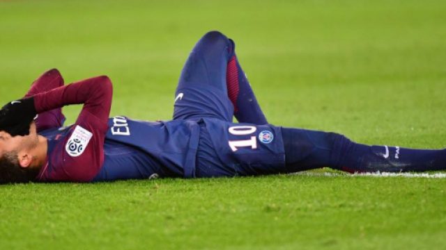 Neymar, bless&eacute; lors du Clasico