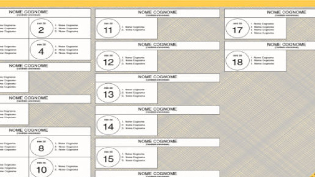 Scheda elettorale 2018 Senato fac-simile.