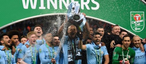 Con un golazo de Ag&uuml;ero, el City gan&oacute; la Copa de la Liga