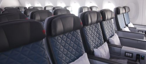 A female passenger who was gropped by a man on a Delta flight has launched a lawsuit [Image credit: Delta News Hub/Wikimedia/CC BY 2.0]