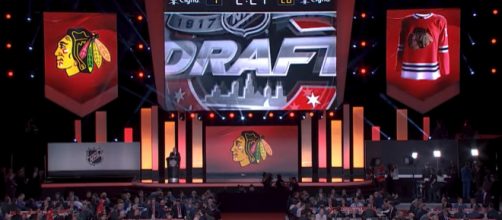 Blackhawks will have two first-rounders in 2018. [image source: bhtv/YouTube screenshot]