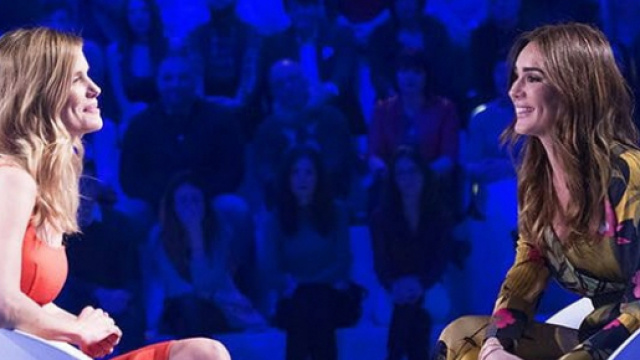 Filippa Lagerback con Silvia Toffanin a Verissimo