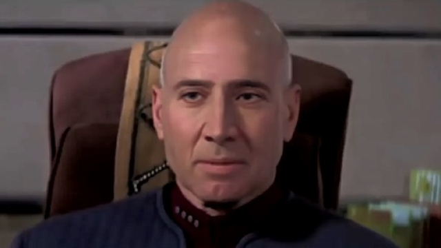 Fotogramma di un deepfake con Nicolas Cage