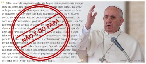 iCatolica.com: &ldquo;Olha, esta vida vai passar r&aacute;pido&rdquo;: Circula novo ... - icatolica.com