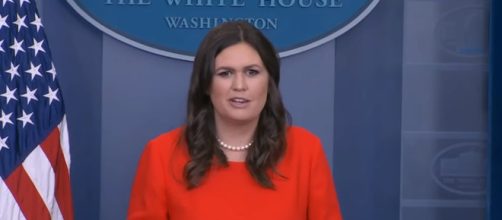Sarah Huckabee Sanders at the White House, via YouTube