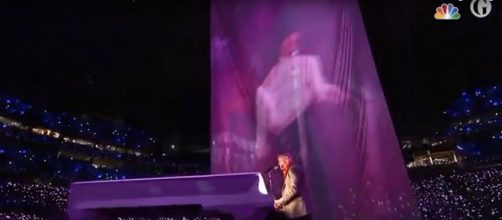 Some of the best musical moments of Super Bowl LII didn't happen at half time. Image cap Guardian News/YouTube