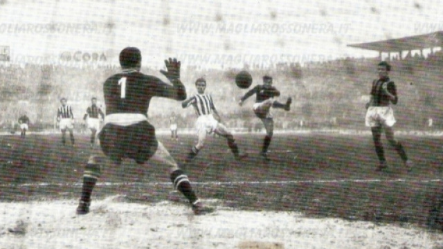 Juventus-Milan 1-7 del 5 febbraio 1950: Nordhal in rete