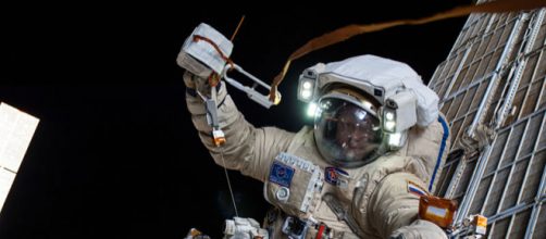 Russian cosmonaut Oleg Artemyev on a spacewalk (Image credit NASA, Wikimedia Commons)